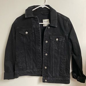 NWT Abercrombie Black Denim Jacket